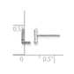 Diamond Initial L Post Earrings - WBC