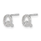 Diamond Initial Q Post Earrings - WBC