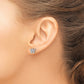 Diamond Initial W Post Earrings - WBC