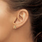 Diamond Initial A Post Earrings - WBC