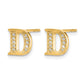 Diamond Initial D Post Earrings - WBC