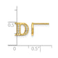 Diamond Initial D Post Earrings - WBC