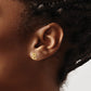 Diamond Initial E Post Earrings - WBC