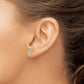 Diamond Initial F Post Earrings - WBC