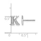 Diamond Initial K Post Earrings - WBC