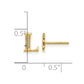 Diamond Initial L Post Earrings - WBC