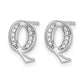 Diamond Initial Q Post Earrings - WBC