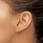 Diamond Initial S Post Earrings - WBC