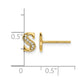 Diamond Initial S Post Earrings - WBC