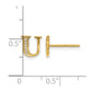 Diamond Initial U Post Earrings - WBC
