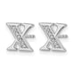 Diamond Initial X Post Earrings - WBC