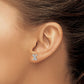 Diamond Initial X Post Earrings - WBC