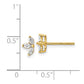 3-stone 1/4 carat Marquise Diamond Post Earrings - WBC