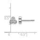 1/4 carat Diamond 3-stone Bezel Post Earrings - WBC