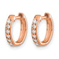 1/8 carat Diamond Hinged Hoop Earrings - WBC