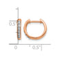 1/8 carat Diamond Hinged Hoop Earrings - WBC