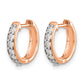 1/4 carat Diamond Hinged Hoop Earrings - WBC