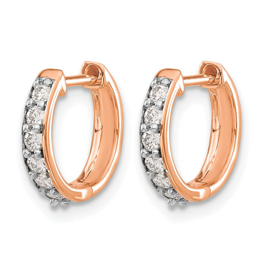 1/4 carat Diamond Hinged Hoop Earrings - WBC