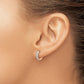 1/4 carat Diamond Hinged Hoop Earrings - WBC