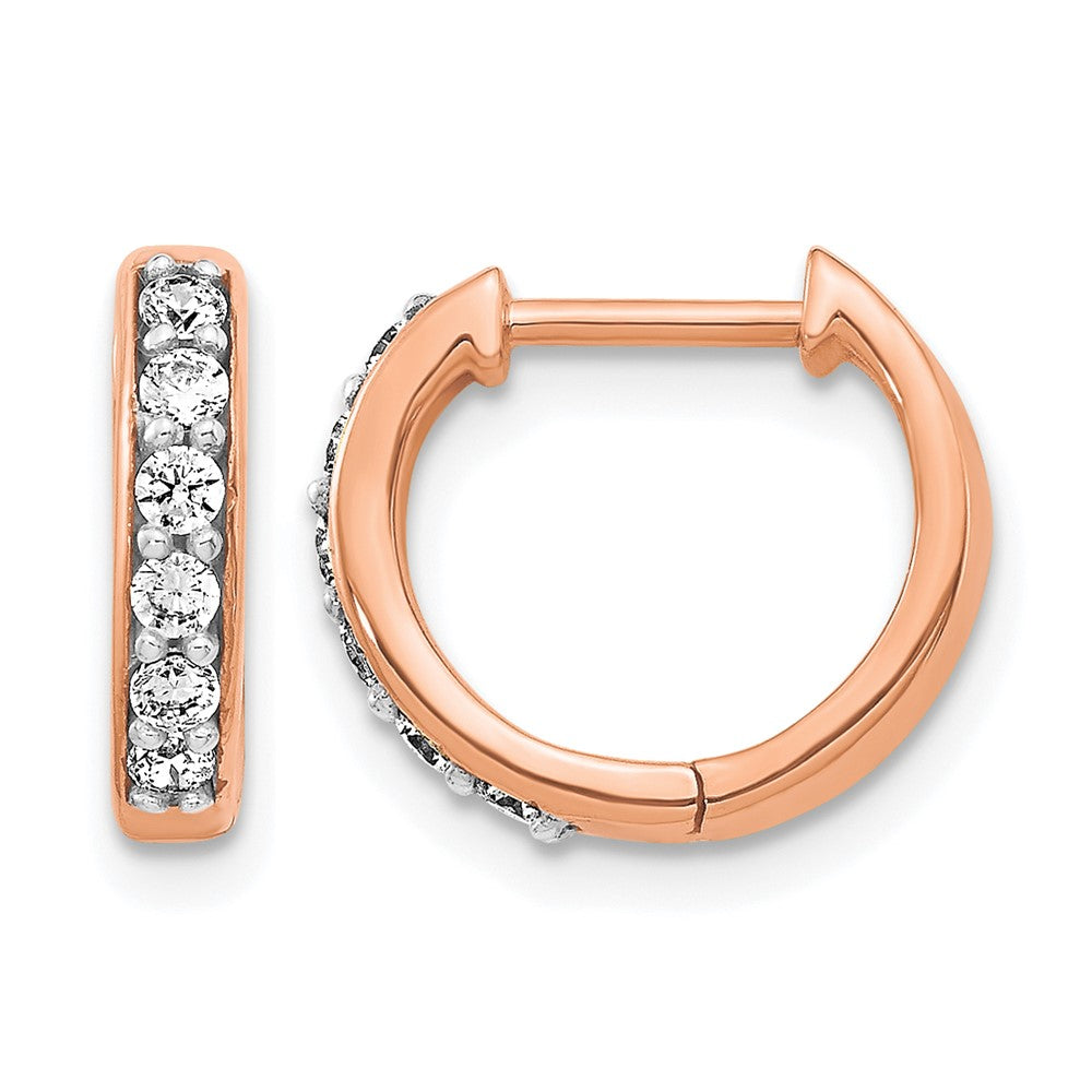 1/4 carat Diamond Hinged Hoop Earrings - WBC