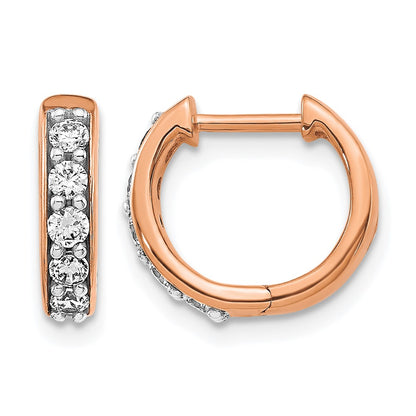 1/3 carat Diamond Hinged Hoop Earrings - WBC