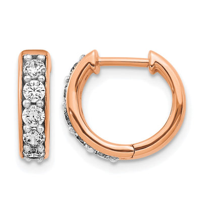 1/2 carat Diamond Hinged Hoop Earrings - WBC