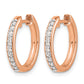 1/4 carat Diamond Hinged Hoop Earrings - WBC
