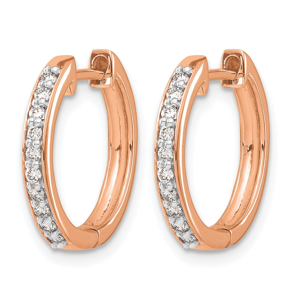 1/4 carat Diamond Hinged Hoop Earrings - WBC