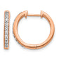 1/4 carat Diamond Hinged Hoop Earrings - WBC