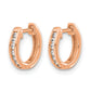 1/10 carat Diamond Channel-set Hinged Hoop Earrings - WBC