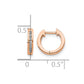 1/10 carat Diamond Channel-set Hinged Hoop Earrings - WBC