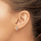 1/10 carat Diamond Channel-set Hinged Hoop Earrings - WBC