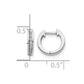 1/10 carat Diamond Channel-set Hinged Hoop Earrings - WBC