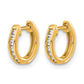 1/10 carat Diamond Channel-set Hinged Hoop Earrings - WBC