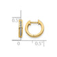 1/10 carat Diamond Channel-set Hinged Hoop Earrings - WBC