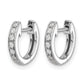 1/6 carat Diamond Hinged Hoop Earrings - WBC