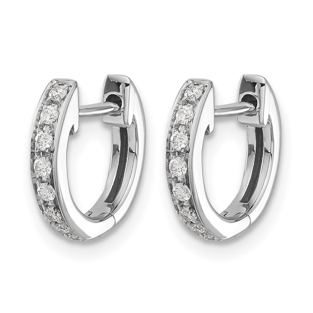 1/6 carat Diamond Hinged Hoop Earrings - WBC