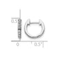 1/6 carat Diamond Hinged Hoop Earrings - WBC