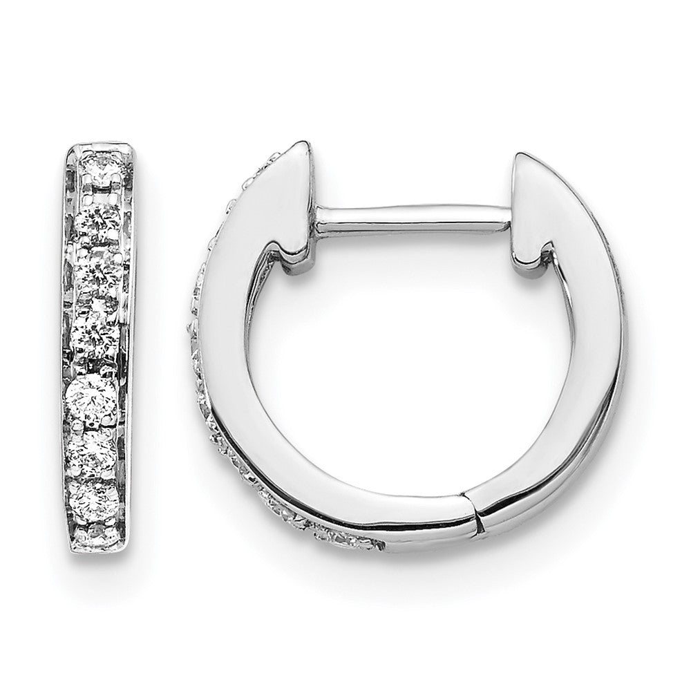 1/6 carat Diamond Hinged Hoop Earrings - WBC