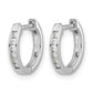 1/8 carat Diamond Channel-set Hinged Hoop Earrings - WBC