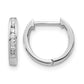 1/8 carat Diamond Channel-set Hinged Hoop Earrings - WBC