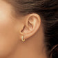 1/8 carat Diamond Channel-set Hinged Hoop Earrings - WBC
