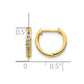 1/8 carat Diamond Channel-set Hinged Hoop Earrings - WBC