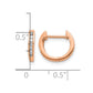 1/6 carat Diamond Channel-set Hinged Hoop Earrings - WBC