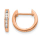 1/6 carat Diamond Channel-set Hinged Hoop Earrings - WBC