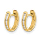 1/6 carat Diamond Channel-set Hinged Hoop Earrings - WBC