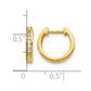 1/4 carat Diamond Channel-set Hinged Hoop Earrings - WBC