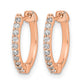 1/5 carat Diamond Hinged Hoop Earrings - WBC
