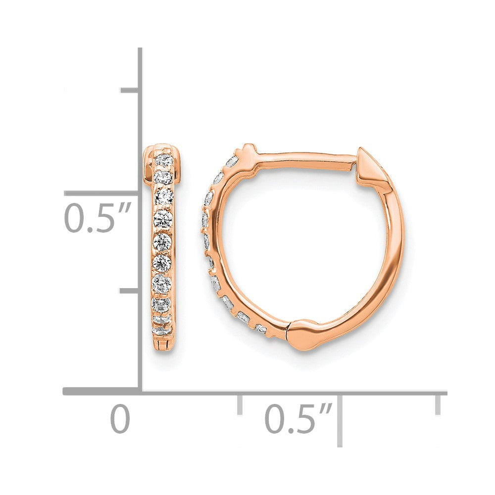 1/5 carat Diamond Hinged Hoop Earrings - WBC