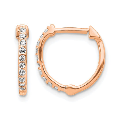 1/5 carat Diamond Hinged Hoop Earrings - WBC